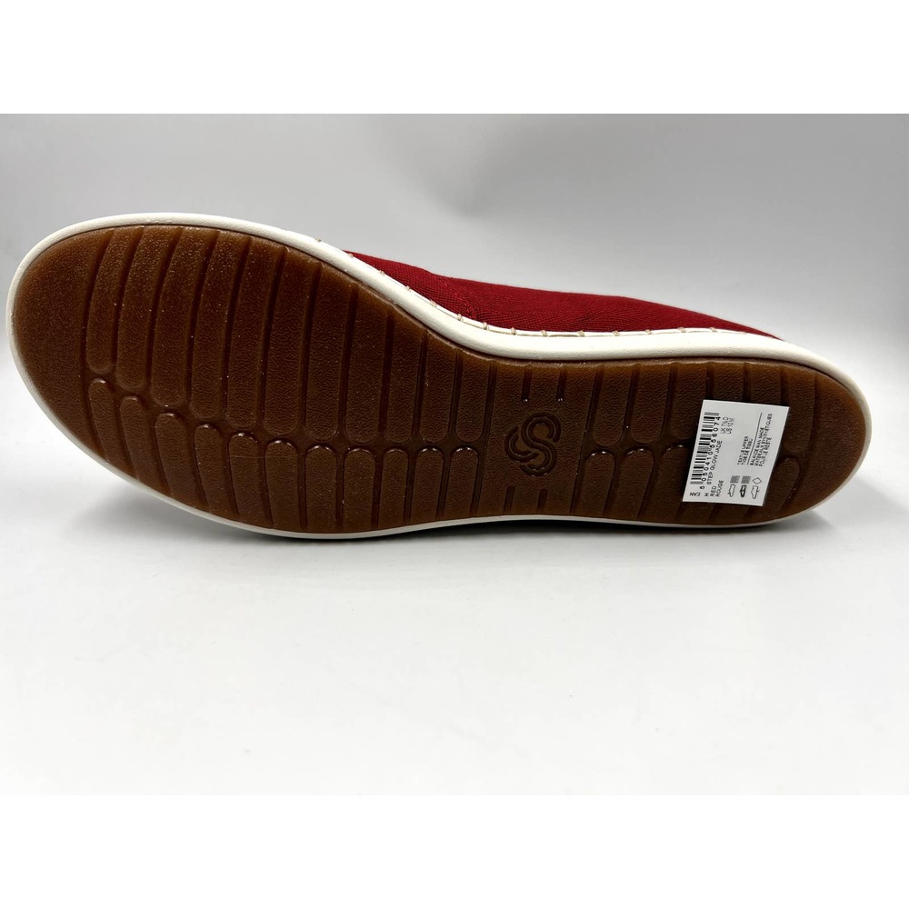 Cloudsteppers by Clarks Women's Size 10 Red Rouge Slip-on Sneaker Shoes NEW - Picture 6 of 6